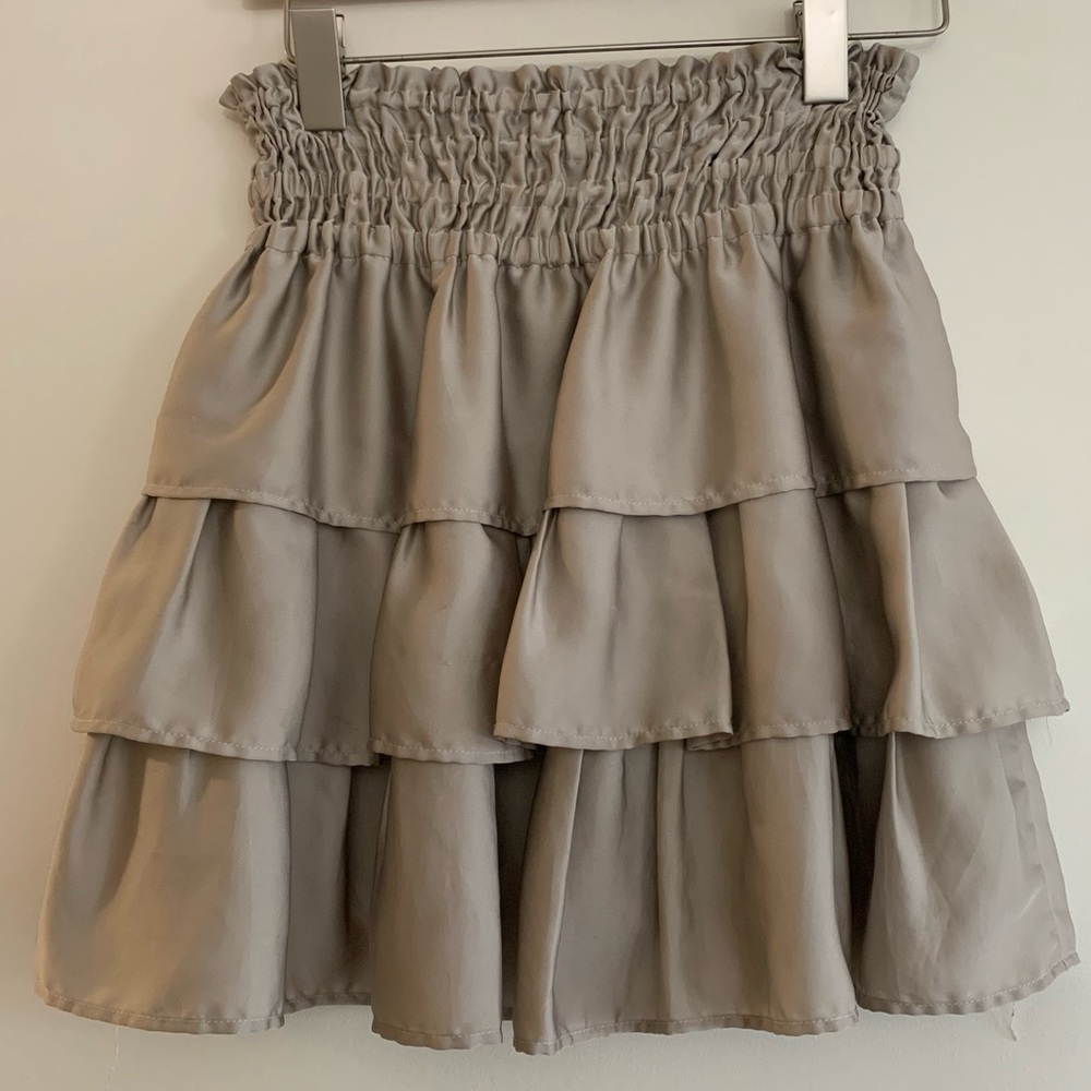 Tiered Mini Skirt
